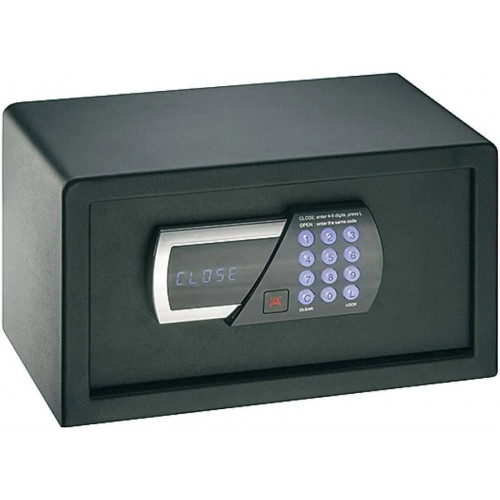 Häfele mini caja fuerte con cerradura de combinación caja fuerte de hotel negra