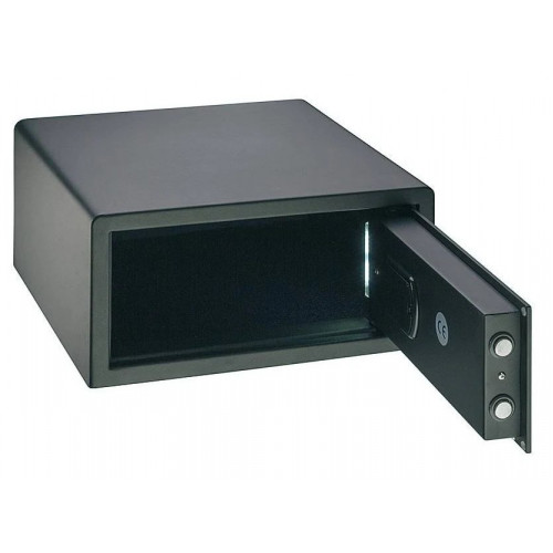 Häfele mini caja fuerte con cerradura de combinación caja fuerte de hotel negra