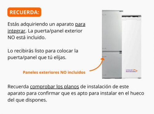 Haier HAUN518EW - Congelador Vertical Integrable 176.9x54 Cm No Frost  Clase E