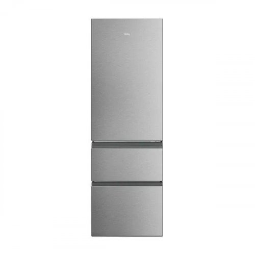 Haier HTR3618CNMG - Frigorífico 3 Puertas 185x60 Cm 348 Litros Direct Access Clase C Inox