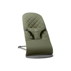 Hamaca Bliss BabyBjörn tejido Woven acolchado pétalo Verde militar