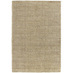 Hamid - ALCÁZAR NATURAL 350x250cm - Alfombra de yute extra grande para salón, dormitorio, comedor
