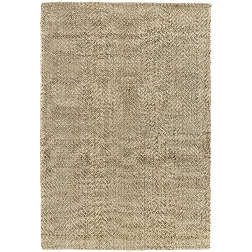 Hamid - ALCÁZAR NATURAL 350x250cm - Alfombra de yute extra grande para salón, dormitorio, comedor