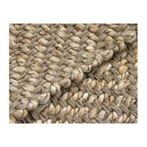 Hamid - ALCÁZAR NATURAL 350x250cm - Alfombra de yute extra grande para salón, dormitorio, comedor