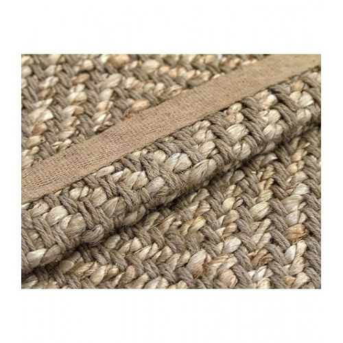 Hamid - ALCÁZAR NATURAL 350x250cm - Alfombra de yute extra grande para salón, dormitorio, comedor