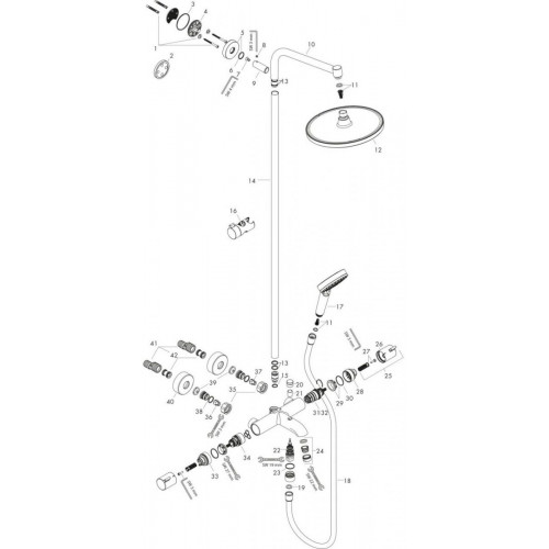Hansgrohe Crometta S 240 1jet Showerpipe (27320000)