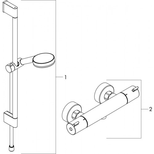 Hansgrohe Crometta Vario Ecostat 1001 CL Combi 0,65 m (27812400)
