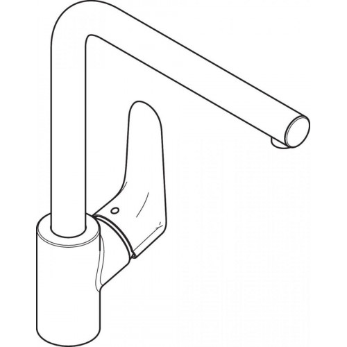 Hansgrohe Grifo cocina monomando con caño giratorio (31817800)