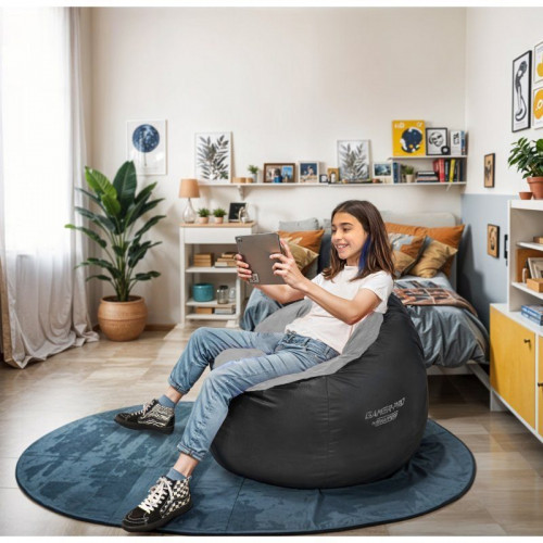 Happers Puff Gamer Junior Polipiel Interior Gris