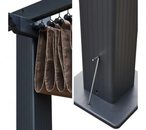 Happy Garden Pérgola independiente 3 × cassis