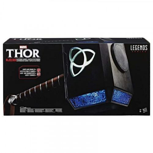 Hasbro Marvel Legend Series Réplica Electrónica Martillo Mjolnir de Thor 50cm