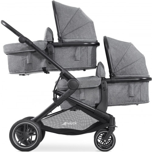Hauck Atlantic Twin melange grey