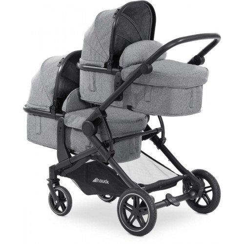 Hauck Atlantic Twin melange grey