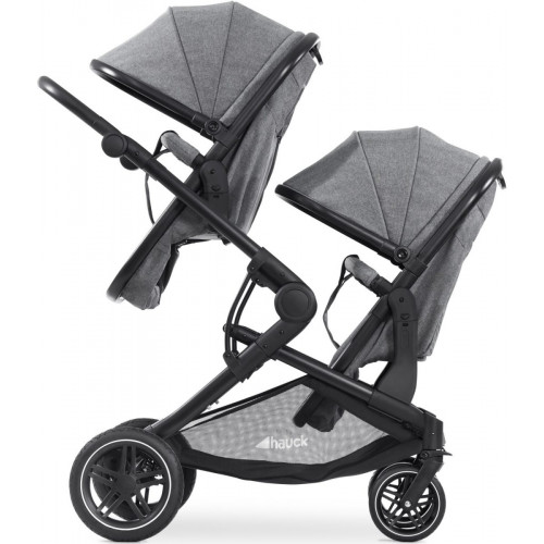 Hauck Atlantic Twin melange grey
