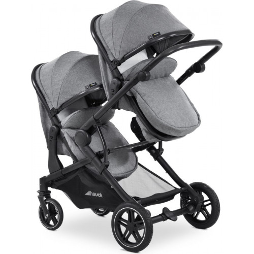 Hauck Atlantic Twin melange grey