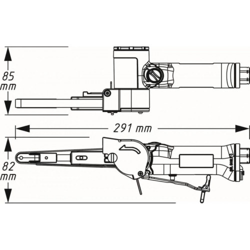 HAZET 9033N-4 Lijadora de banda
