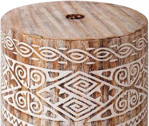 Helloshop26 Sombrilla balinesa redonda de exterior 215 x 215 x 260 cm gran sombra ambiente chill de algodón 020055948