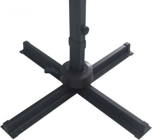 Helloshop26 Sombrilla luces led aluminio 400 x 300 cm