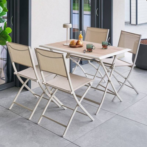 Hespéride Azua rectangular folding garden table 110 x 71 cm
