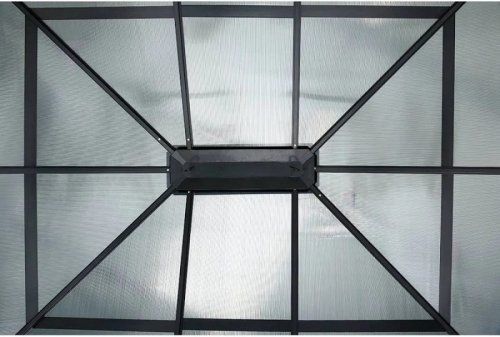 Hespéride Pérgola Belize Grafito 3,6 x 3 m