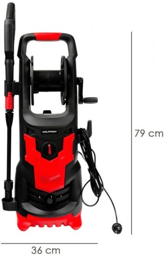 Hidrolimpiadora Alta Presión 180 Bares 2.400 Watt Con Accesorios 390 Litros / Hora. Limpiadora de Agua Con Deposito Detergente