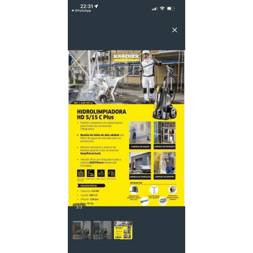 Hidrolimpiadora HD 5/15 C Karcher