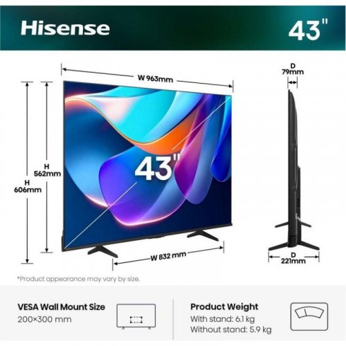 Hisense 43A6S 43