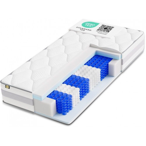 HOMAVO Pocket spring mattress 140x200cm H3/H4