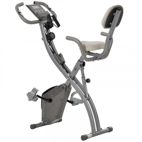 Homcom Bicicleta Estática Plegable Gris