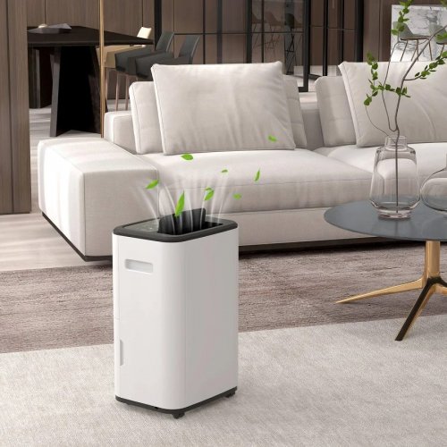 HOMCOM Deshumidificador 20L 360W Blanco