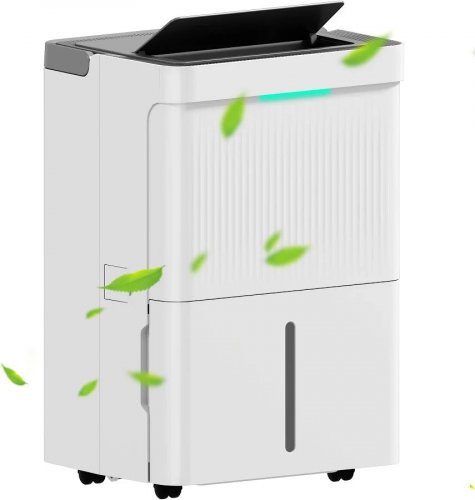 HOMCOM Deshumidificador 35L/día Depósito de Agua 5,5L Pantalla LED Temporizador 24 H Bloqueo Infantil hasta 40-100m2