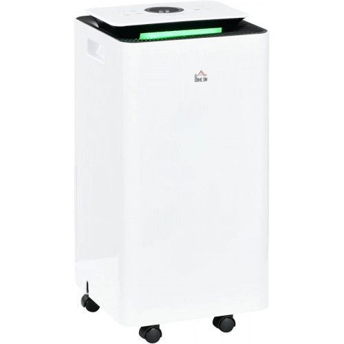HOMCOM Deshumidificador Eléctrico 10L/día Depósito de Agua 2,5L