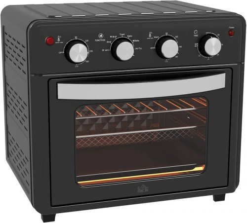 HOMCOM Horno Eléctrico Multifunción de Sobremesa de 30L 1600W