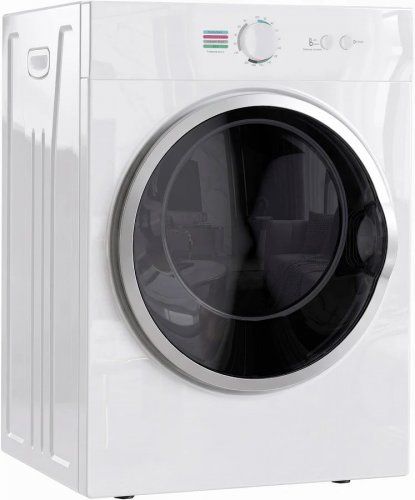 HOMCOM Mini Secadora Portátil 4,8 kg 1020W Calentamiento PTC Temporizador Blanca