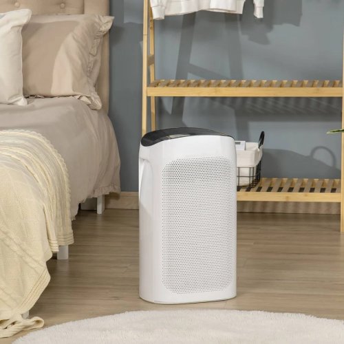 HOMCOM Purificador de Aire Filtro HEPA de Triple Capa 3 Velocidades