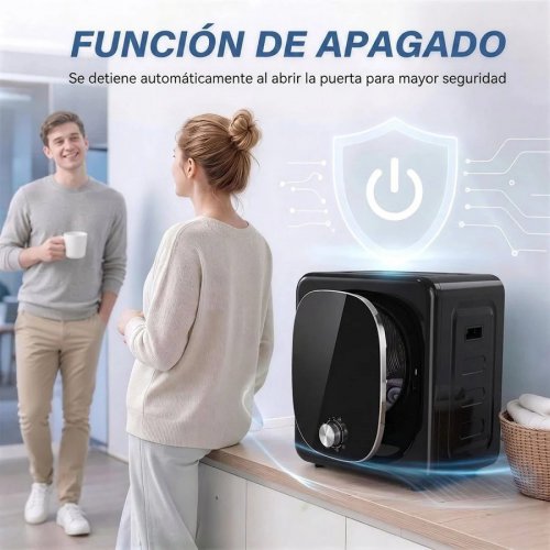 Homcom Secadora de Evacuación 3 kg Secadora de Ropa 800w