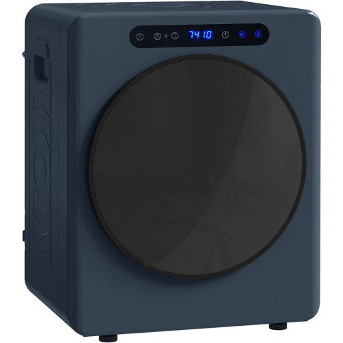 HOMCOM Secadora de evacuación 5 kg 1000W compacta independiente de carga frontal con tambor de acero inoxidable