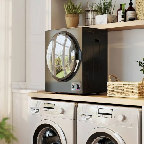 HOMCOM Secadora de Ropa Electrica portátil 850W capacidad 33L 4 modos de funcionamiento