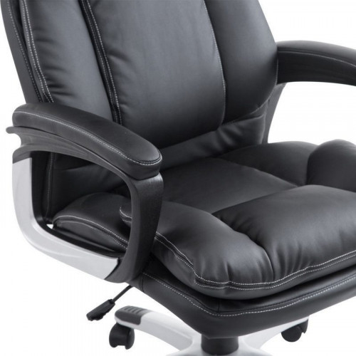 HomCom Silla de Oficina Negra