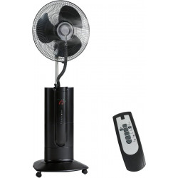 HOMCOM Ventilador de Pie 3 en 1 Oscilante con Nebulizador de Agua