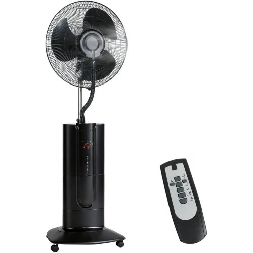 HOMCOM Ventilador de Pie 3 en 1 Oscilante con Nebulizador de Agua