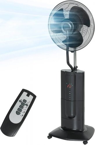HOMCOM Ventilador de Pie 3 en 1 Oscilante con Nebulizador de Agua