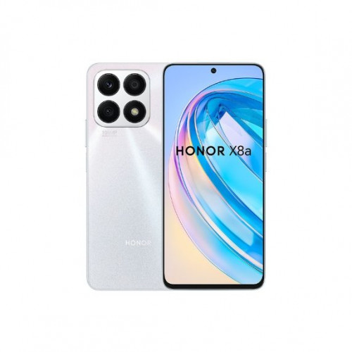 Honor X8a, Titanium Silver, 128 GB, 6 GB RAM, 6.7 ” HD+, Mediatek Helio G88, 4500 mAh, Magic UI 6.1 basado en Android 12