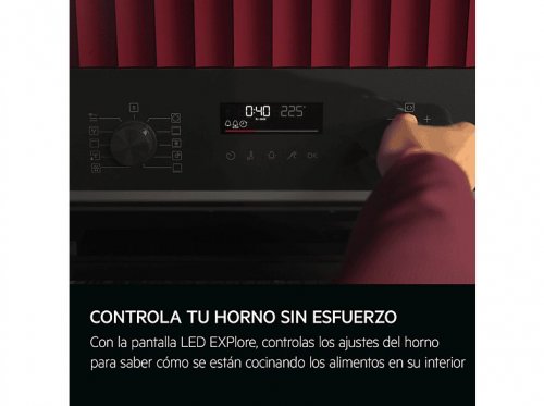 Horno a vapor - AEG TR6PB531SB, Multifunción, Pirolítico, 72 l, Conectividad, 60 cm, Negro