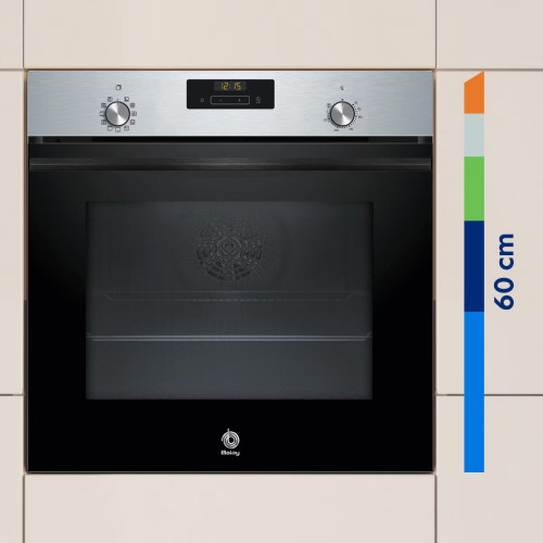 Horno Balay, 60 cm, Freidora de aire, Aqualisis, Acero inoxidable - 3HB4151X3 Acero Inox