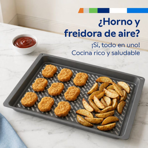 Horno Balay, 60 cm, Freidora de aire, Aqualisis, Acero inoxidable - 3HB4151X3 Acero Inox