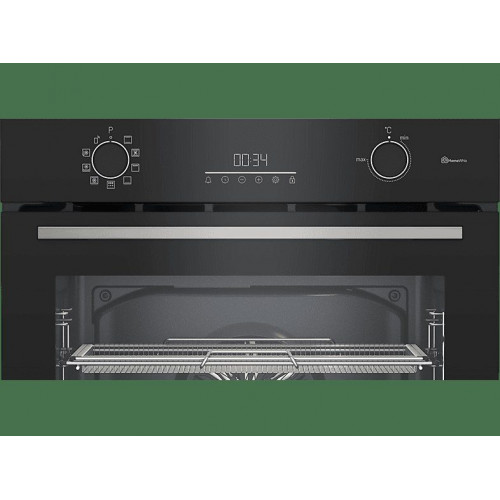 Horno - Beko BBIMA13302BMPEC, Multifunción, Pirolítico, 72 l, 59.4 cm, AeroPerfect™, Función AirFry, Negro