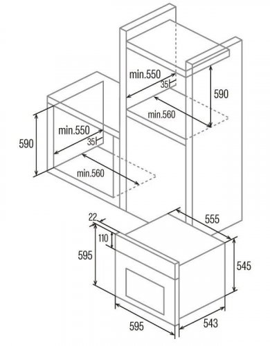 Horno Cata MDA6808X