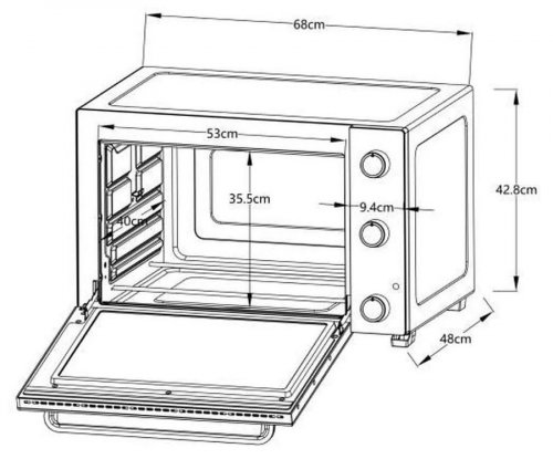 Horno Continental Edison CEMF80B