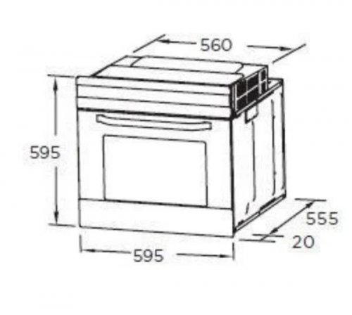 Horno convencional Midea MBO65M40M0-BK ST
